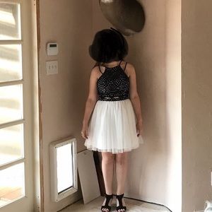 Two piece semi-formal dress.